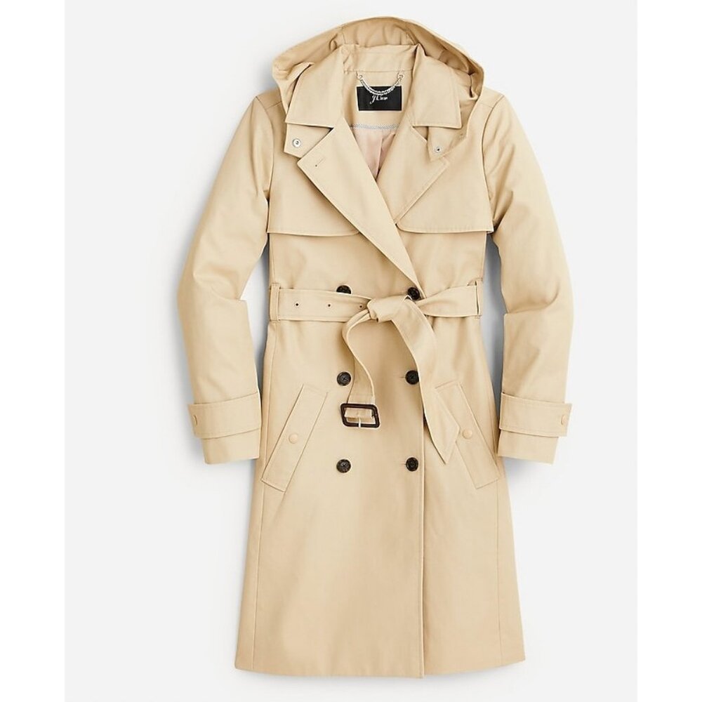 J. Crew Tan Trench Coat